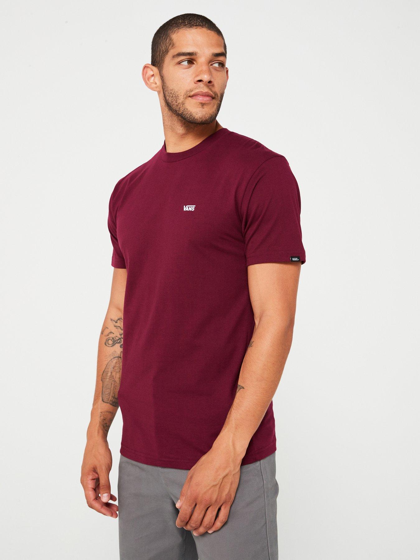 Burgundy vans shop t shirt