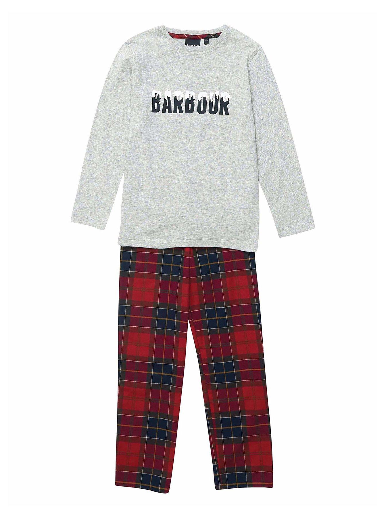  Boys Frank Check Pyjama Set - Red