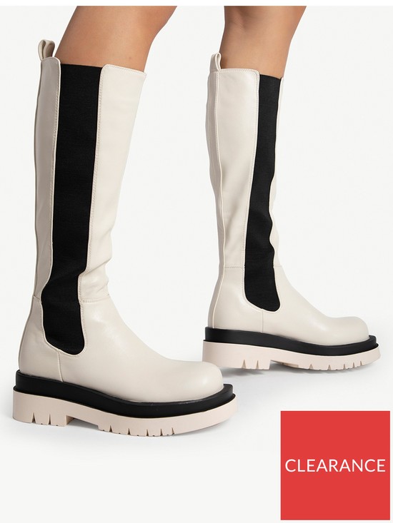 Raid Drellah Knee High Boots - Off White | very.co.uk