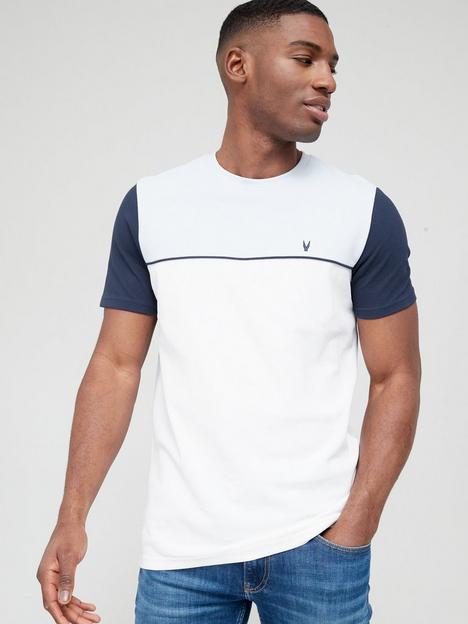very-man-pique-panel-tshirt--white-navy-blue