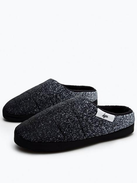hype-boys-speckle-fade-slippers-black