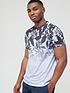  image of very-man-ombre-floral-t-shirt