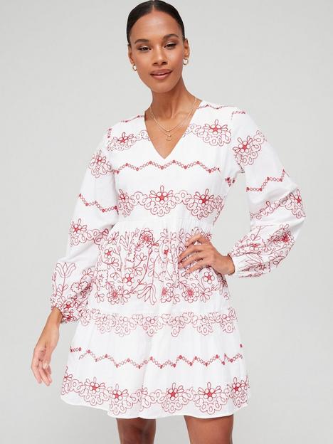 v-by-very-embroidered-mini-dress-white
