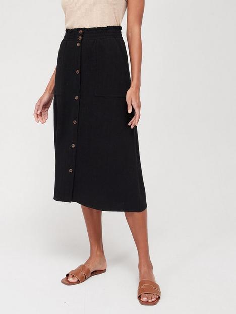 v-by-very-linen-mix-button-front-midi-skirt