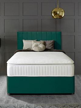Product photograph of Shire Beds Liberty Velvet Padded Superking Headboard from very.co.uk