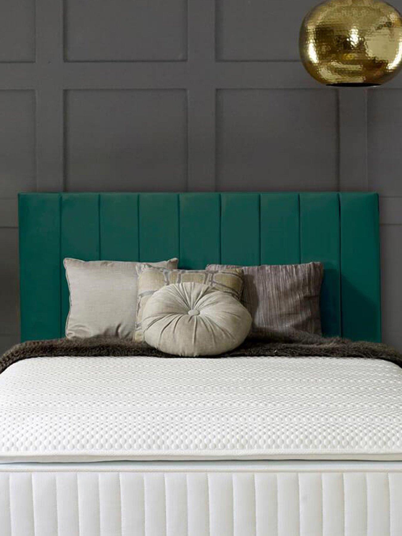 Shire Beds Liberty Velvet Headboard - Emerald - FSC® Certified