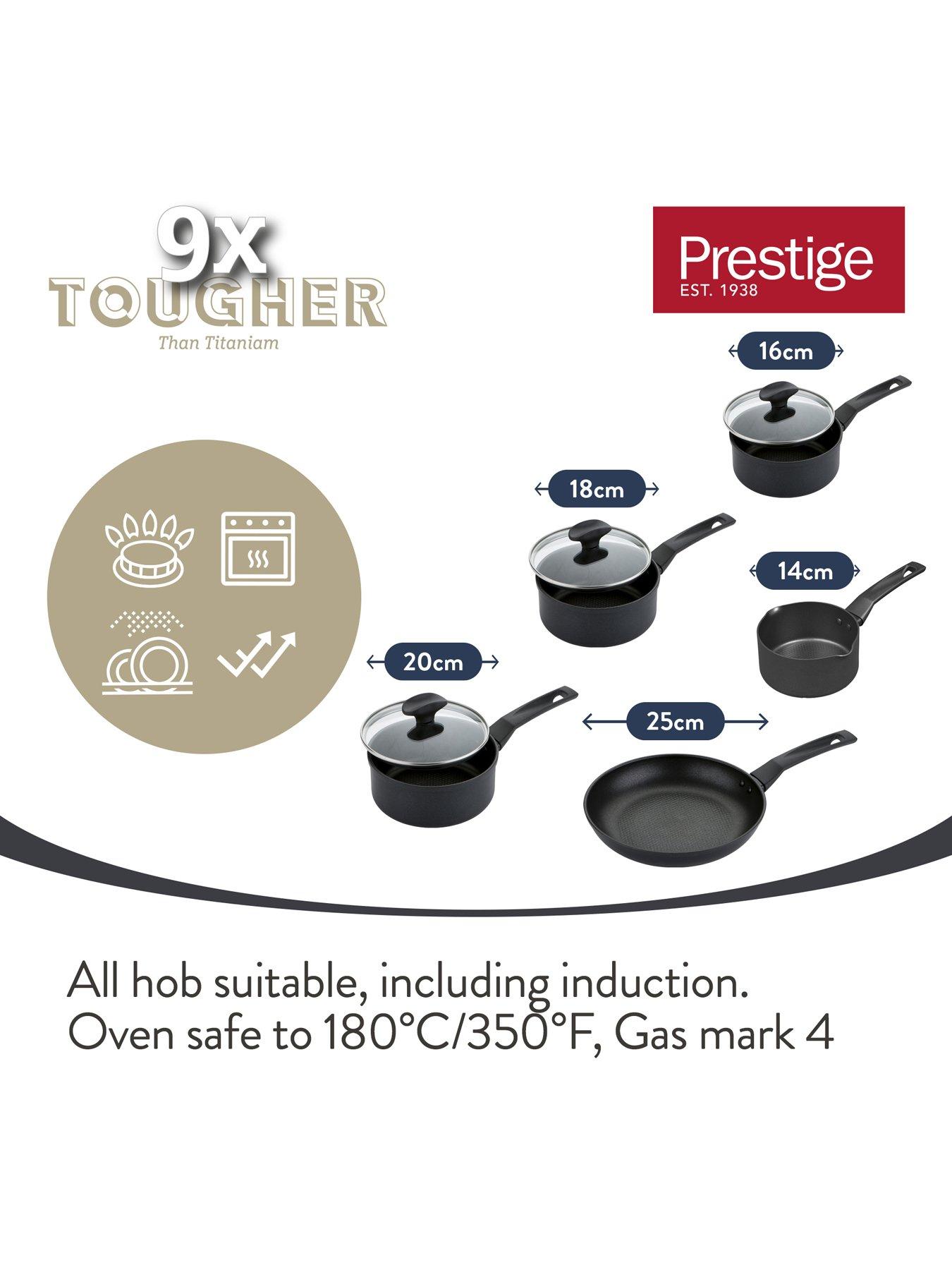 Image 6 of 6 of Prestige Non-stick Induction 5 Piece Saucepan And Frying Pan Set