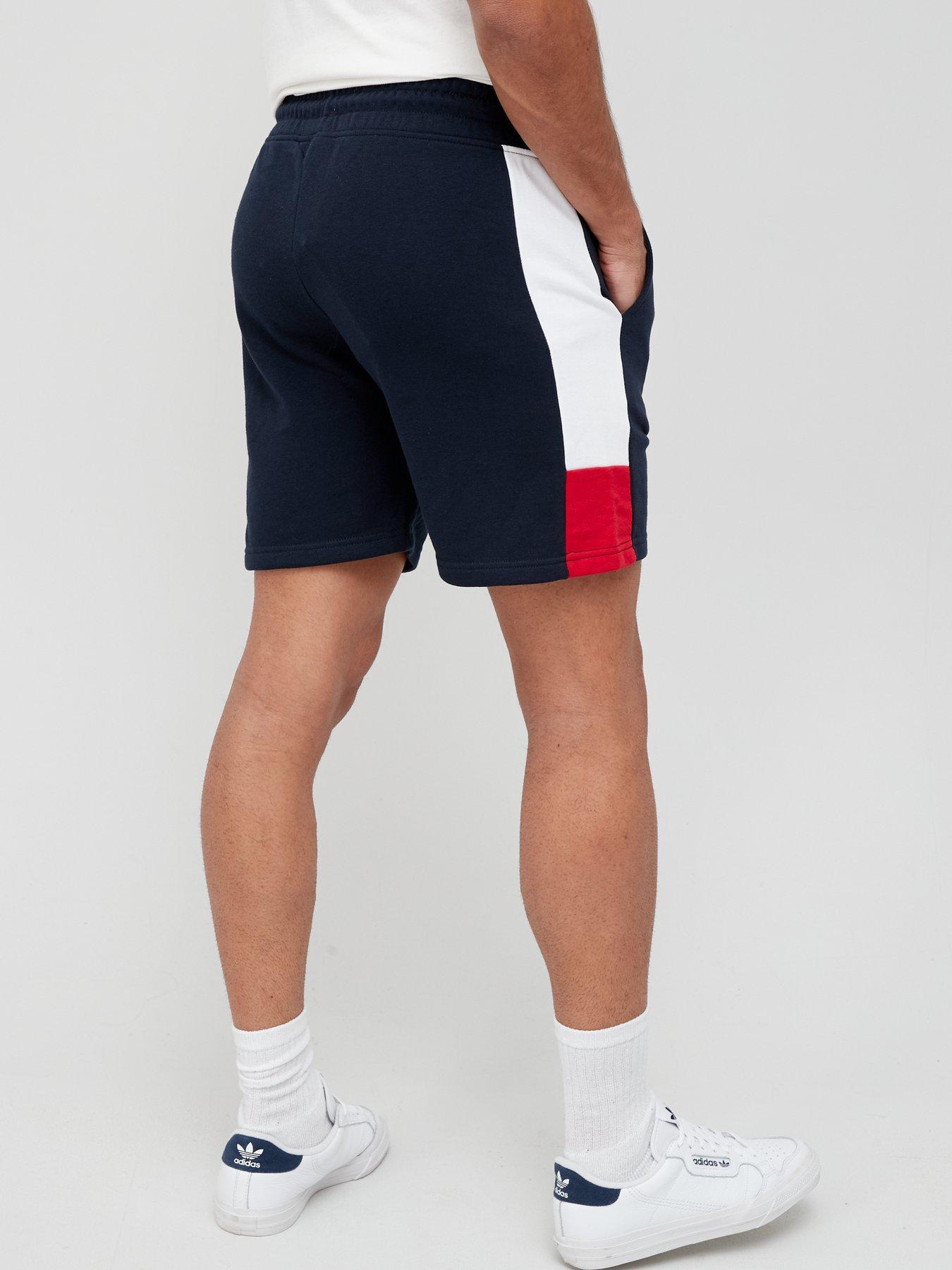 Men Jersey Colour Block Logo Shorts - Navy Blazer