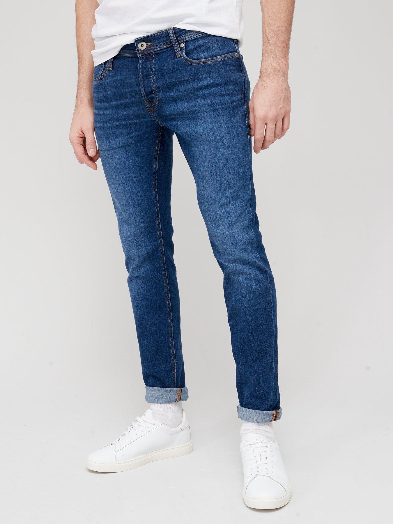 vertrouwen stapel persoon Jack & Jones Glenn Slim Fit Jeans - Mid Wash | very.co.uk