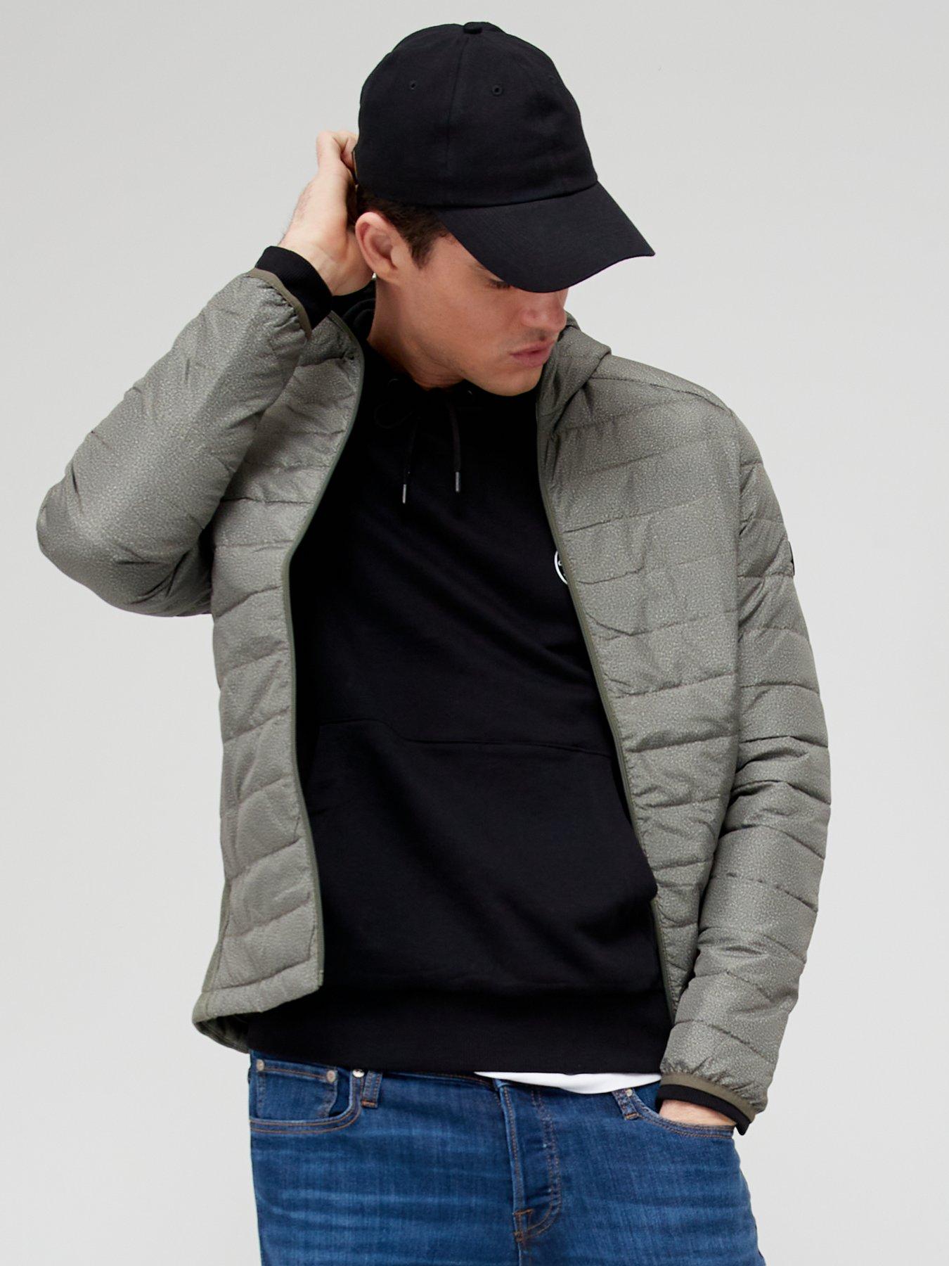 Coats & Jackets Lightweight Padded Logo Jacket - Grey