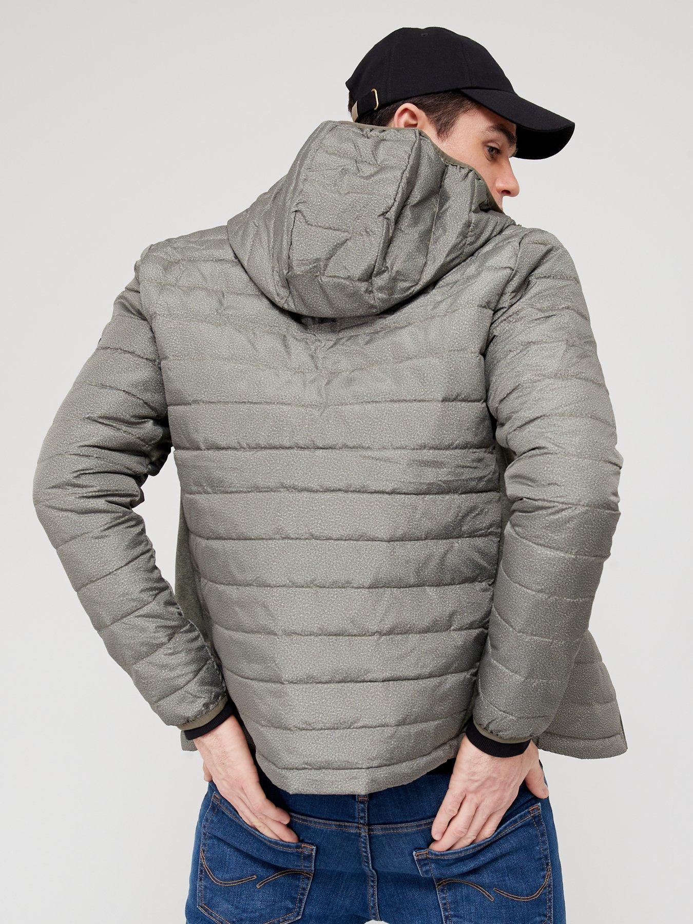Coats & Jackets Lightweight Padded Logo Jacket - Grey