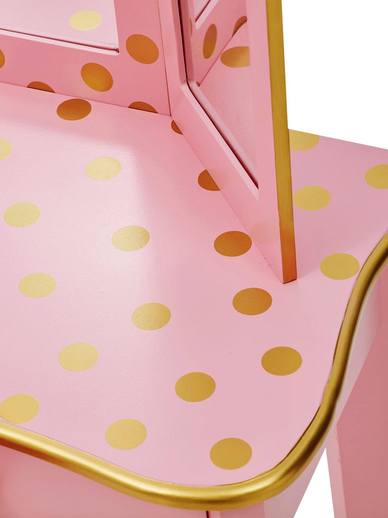 Image 4 of 7 of Teamson Kids Fantasy Fields Polka Dot Vanity Set