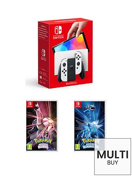 nintendo-switch-oled-white-console-with-pokemon-shining-pearl-amp-pokemon-brilliant-diamond