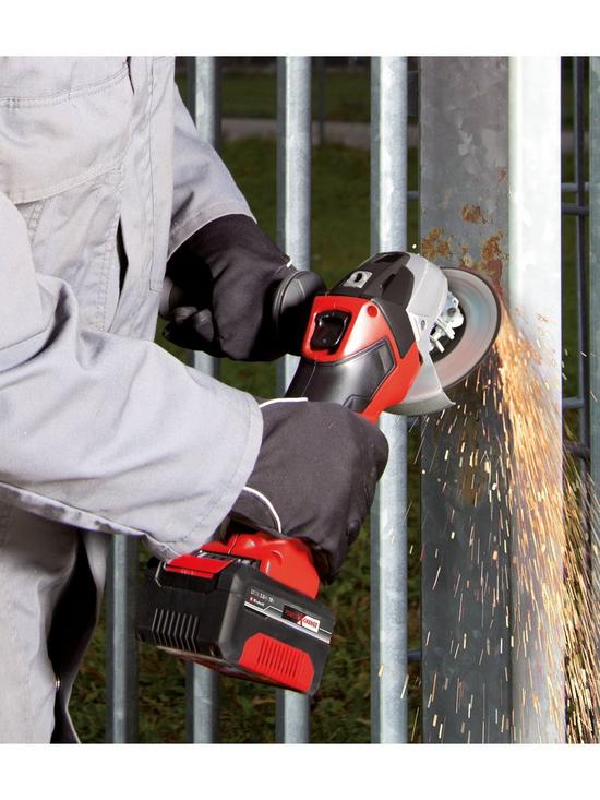 stillFront image of einhell-power-x-change-classic-18v-115mm-angle-grinder-bare-tool
