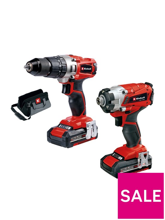 front image of einhell-pxc-cordless-combi-drill-amp-impact-driver-18v-includes-battery