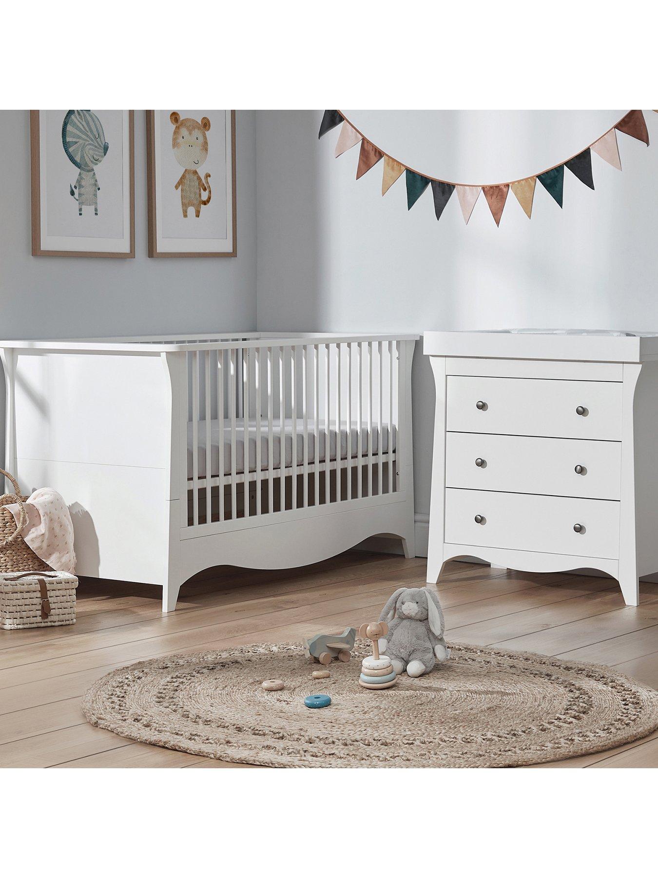 CuddleCo Clara 2 Piece Nursery Furniture Set - White