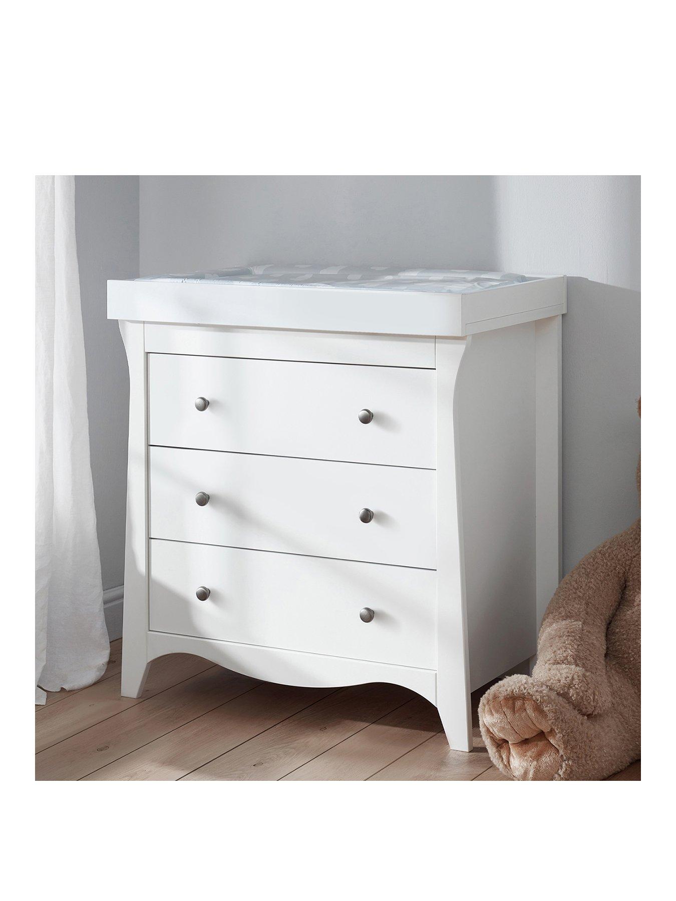 Image 3 of 7 of CuddleCo Clara 2 Piece Nursery Furniture Set - White