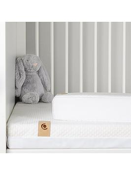 Product photograph of Cuddleco Lullaby Hypo Allergenic Bamboo Foam Cot Mattress from very.co.uk