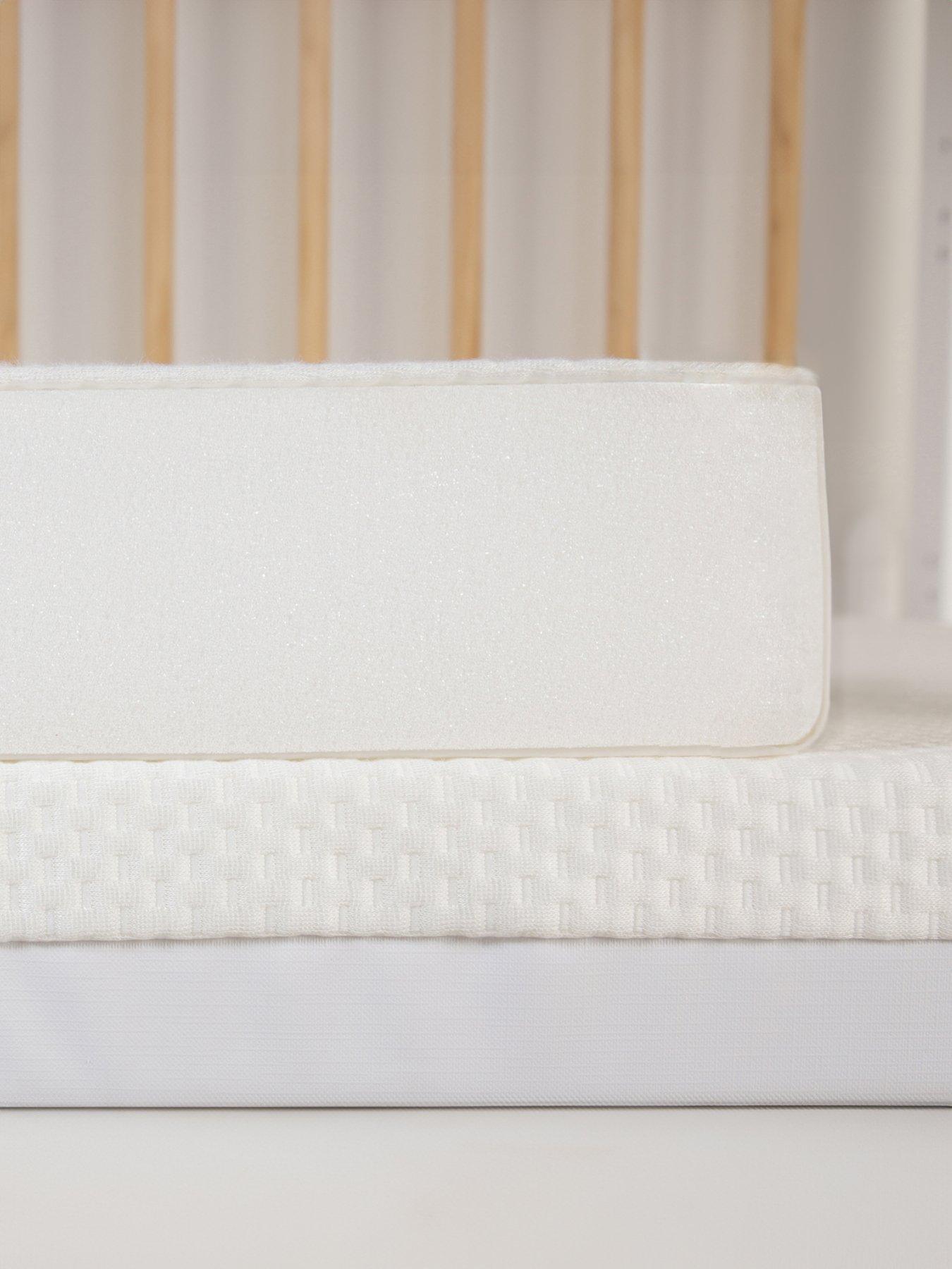 Product photograph of Cuddleco Lullaby Hypo Allergenic Bamboo Foam Cot Bed Mattress from very.co.uk