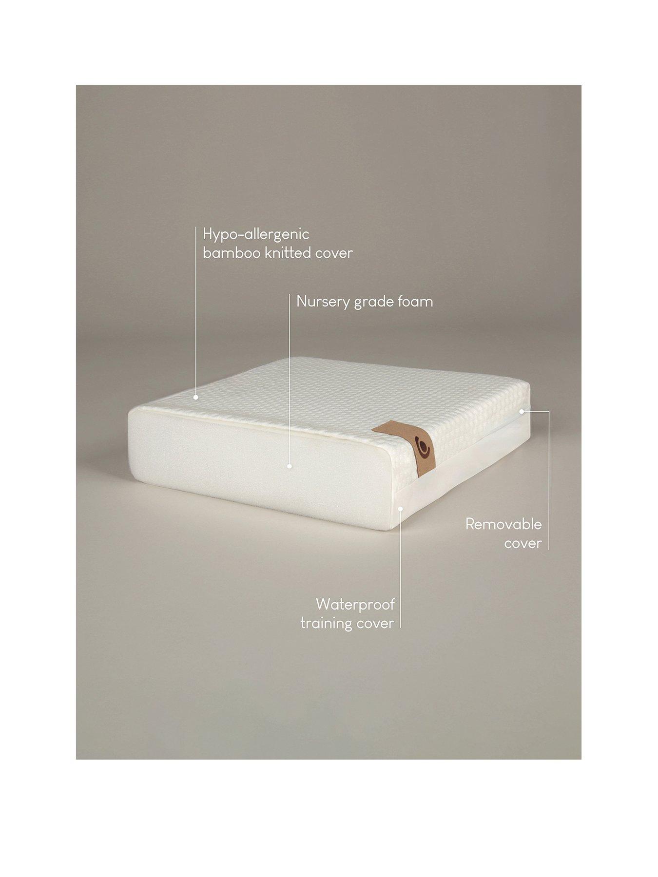 Image 2 of 6 of CuddleCo Lullaby Hypo Allergenic Bamboo Foam Cot Bed Mattress