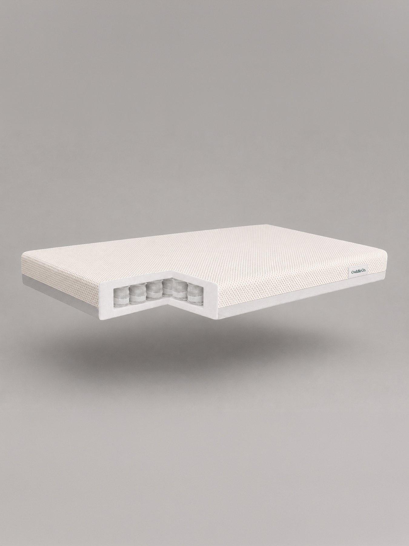 Image 1 of 4 of CuddleCo Signature Hypo Allergenic Bamboo Pocket Sprung Cot Bed Mattress