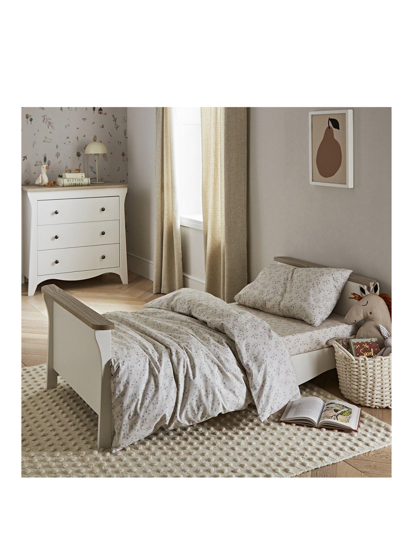 CuddleCo Clara Piece Nursery Furniture Set- White Ash Very