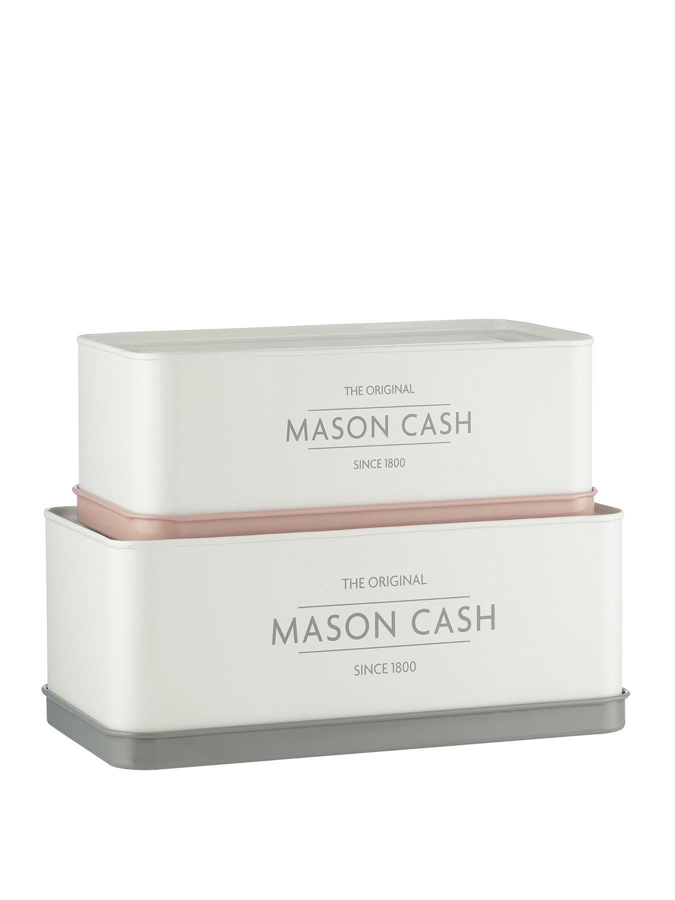 Product photograph of Mason Cash Innovative Kitchen Set Of 2 Rectangular Tins from very.co.uk