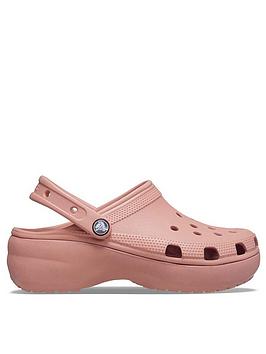 Crocs Classic Platform Clogs, Blush, Size 6, Women