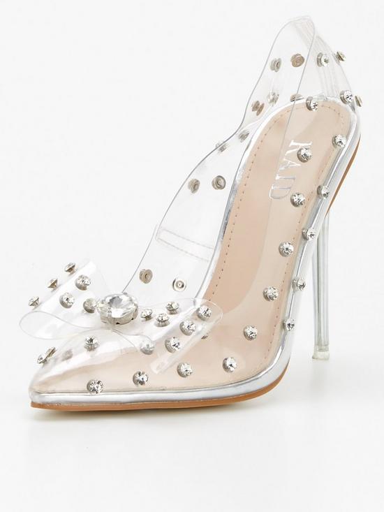 stillFront image of raid-bridal-devika-heeled-shoe-silver