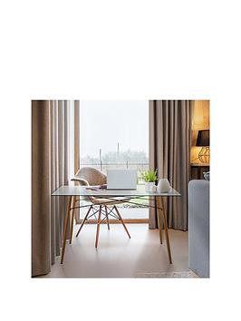 Product photograph of Teamson Home Minimalista Dining Table from very.co.uk