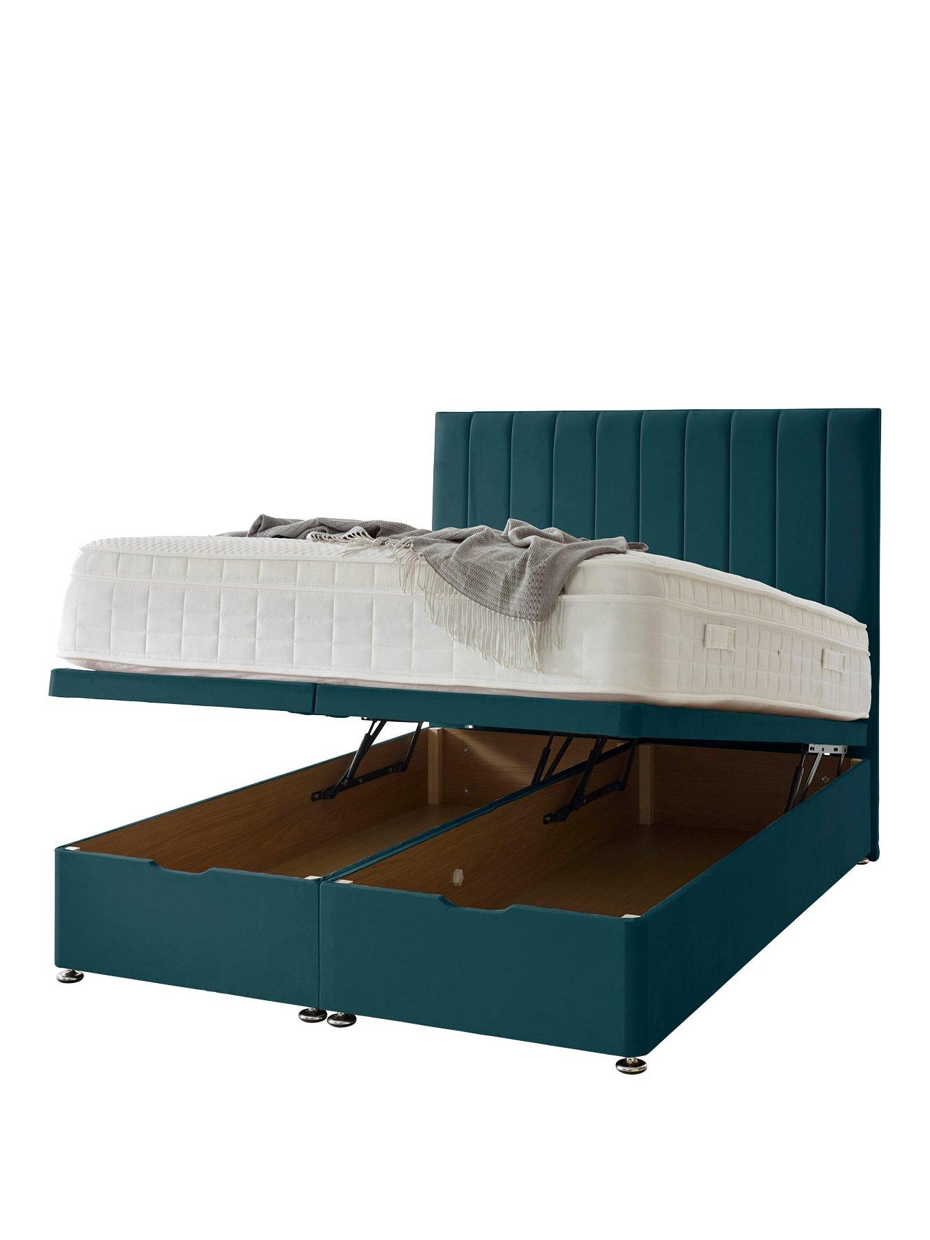 undefined Liberty 1000 Pocket Memory Mattress and Upholstered Ottoman Divan Base Bed Set (Headboard sold separately) - FSC® Certified