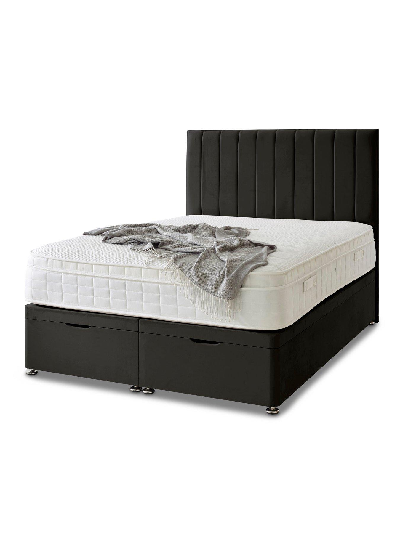 Image 2 of 5 of Shire Beds Liberty 1000 Pocket Memory Mattress and Upholstered Ottoman Divan Base Bed Set (Headboard sold separately)&nbsp;- FSC&reg; Certified
