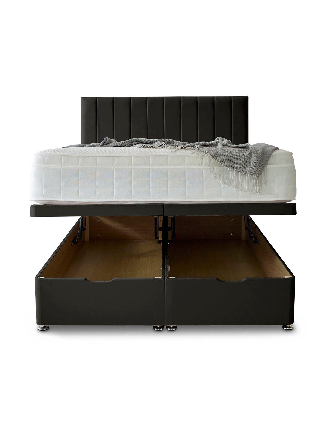 Image 3 of 5 of Shire Beds Liberty 1000 Pocket Memory Mattress and Upholstered Ottoman Divan Base Bed Set (Headboard sold separately)&nbsp;- FSC&reg; Certified