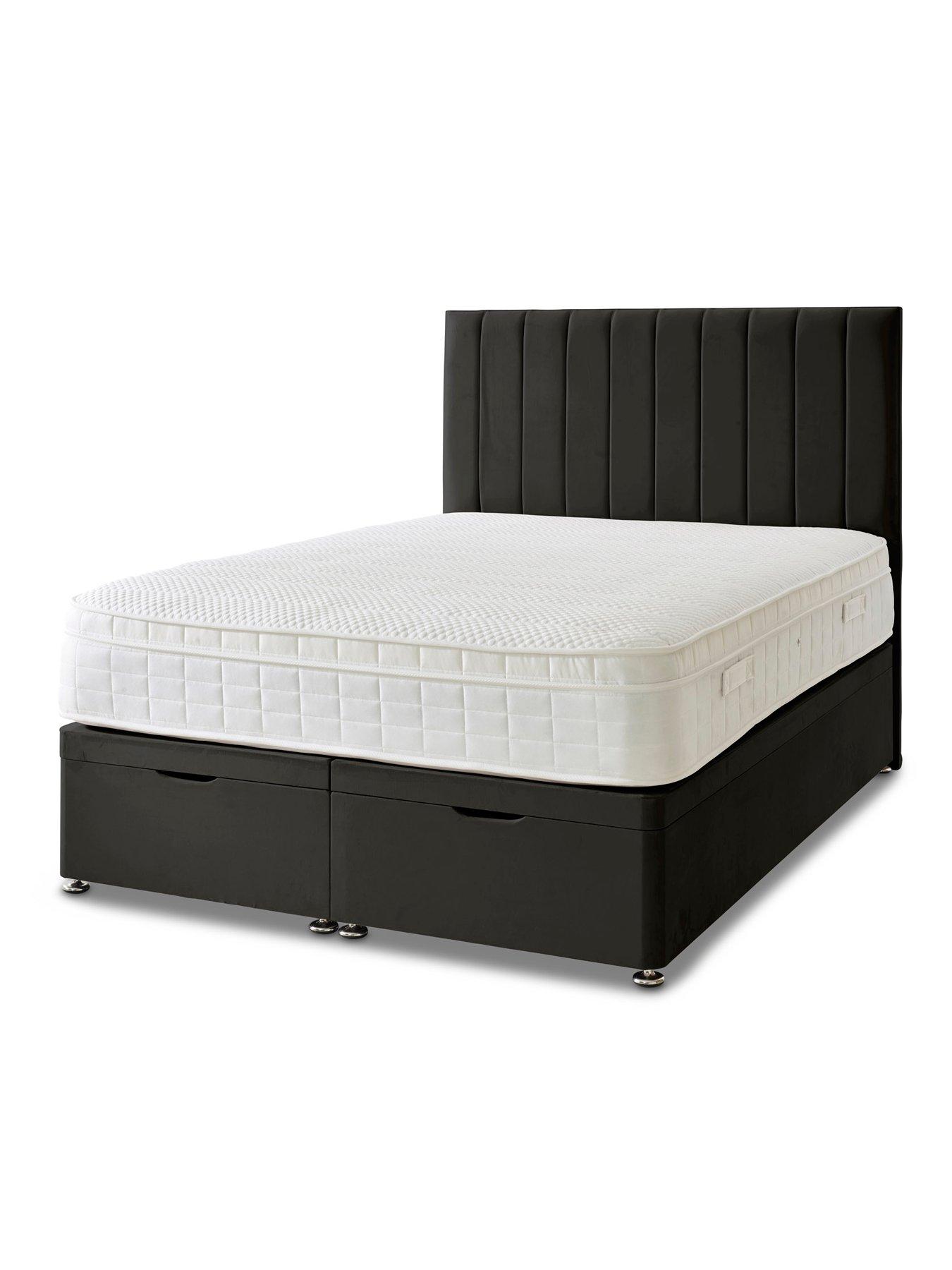 Image 4 of 5 of Shire Beds Liberty 1000 Pocket Memory Mattress and Upholstered Ottoman Divan Base Bed Set (Headboard sold separately)&nbsp;- FSC&reg; Certified