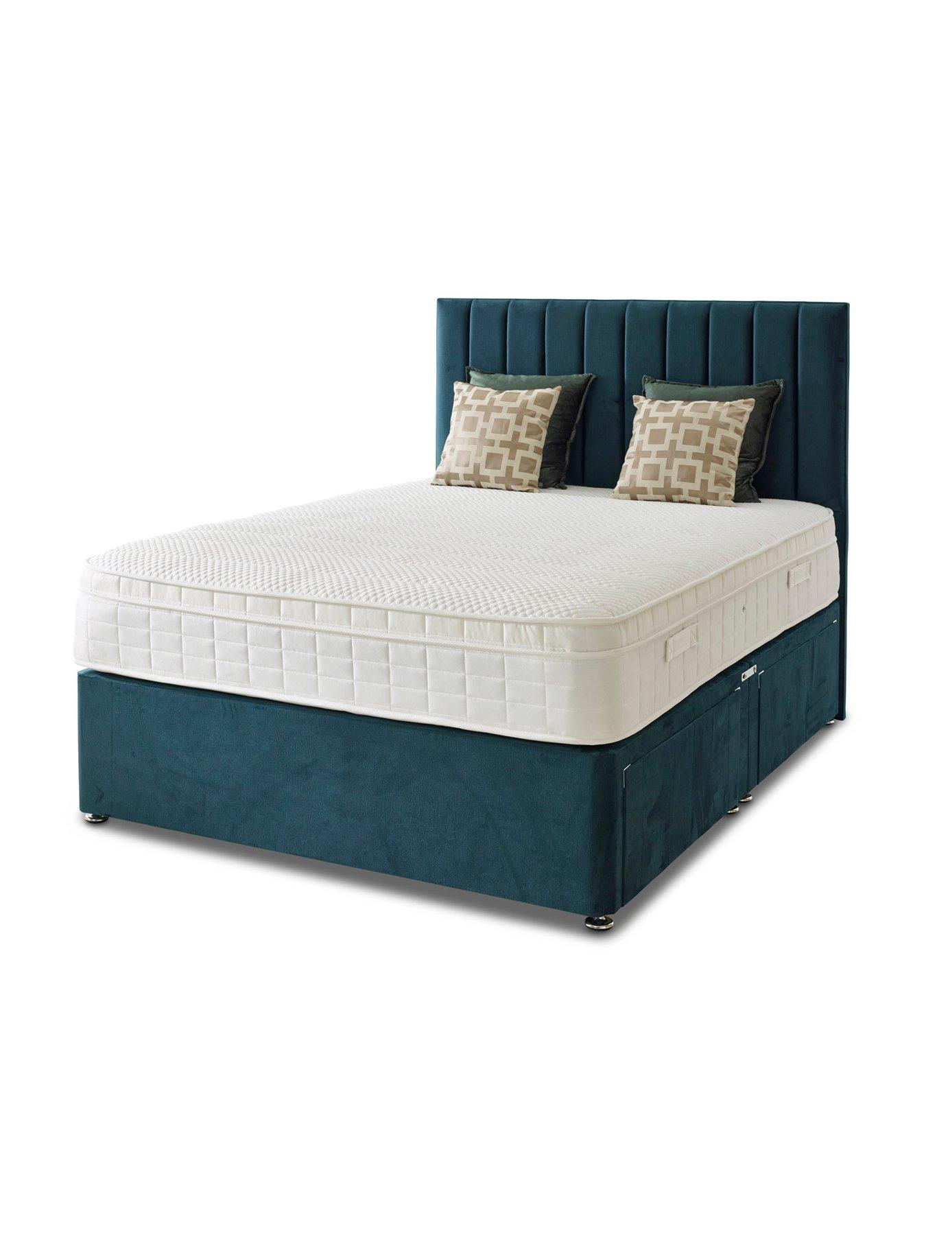 Image 3 of 6 of Shire Beds Liberty 1000 Pocket Memory Mattress and Upholstered Divan Base Bed Set (Headboard sold separately)&nbsp;- FSC&reg; Certified