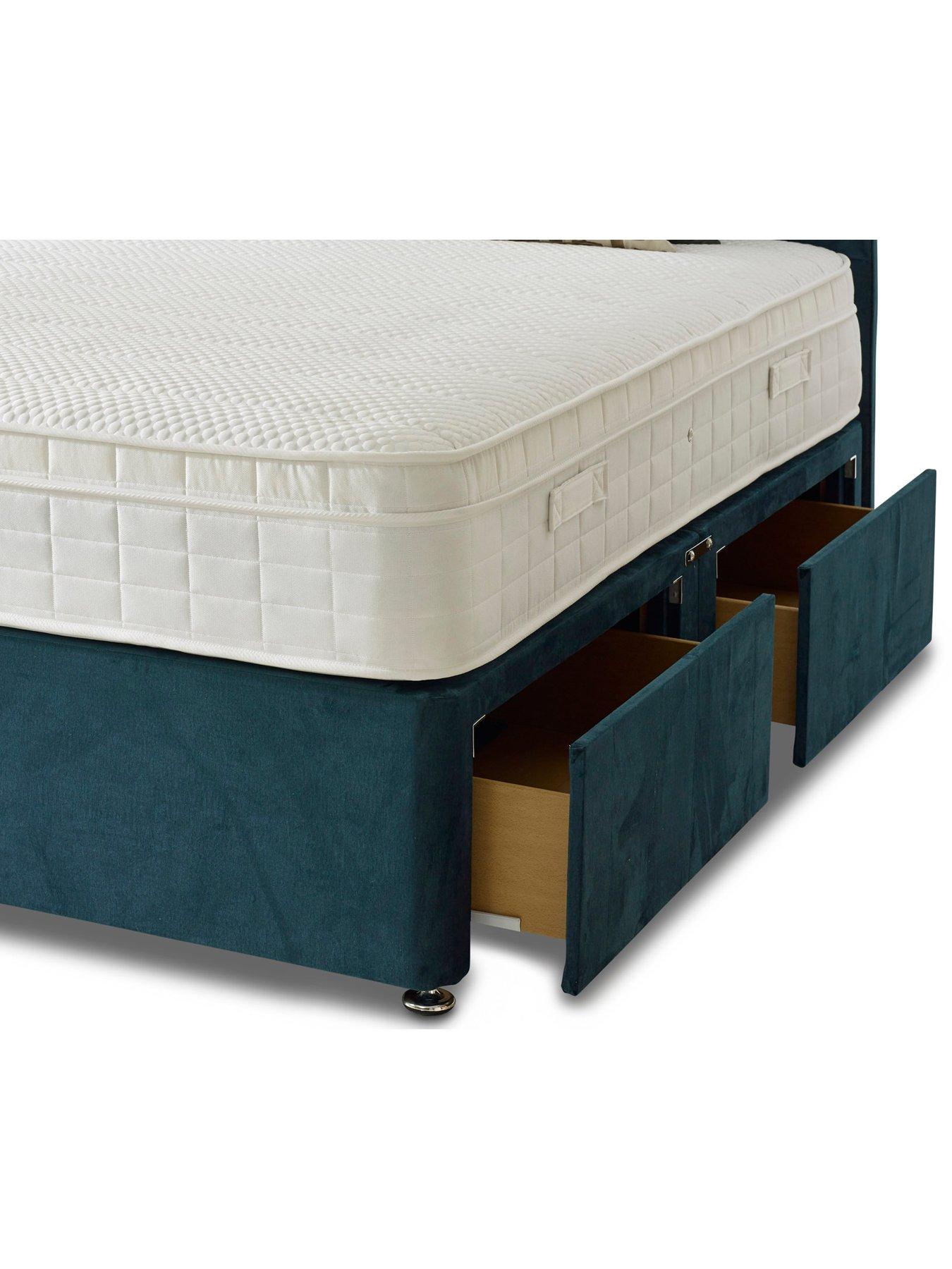 Image 4 of 6 of Shire Beds Liberty 1000 Pocket Memory Mattress and Upholstered Divan Base Bed Set (Headboard sold separately)&nbsp;- FSC&reg; Certified