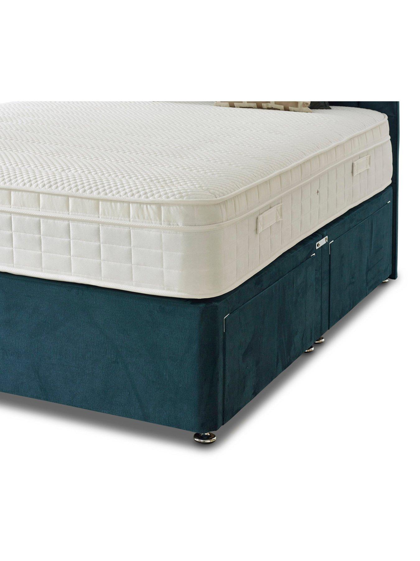 Image 5 of 6 of Shire Beds Liberty 1000 Pocket Memory Mattress and Upholstered Divan Base Bed Set (Headboard sold separately)&nbsp;- FSC&reg; Certified