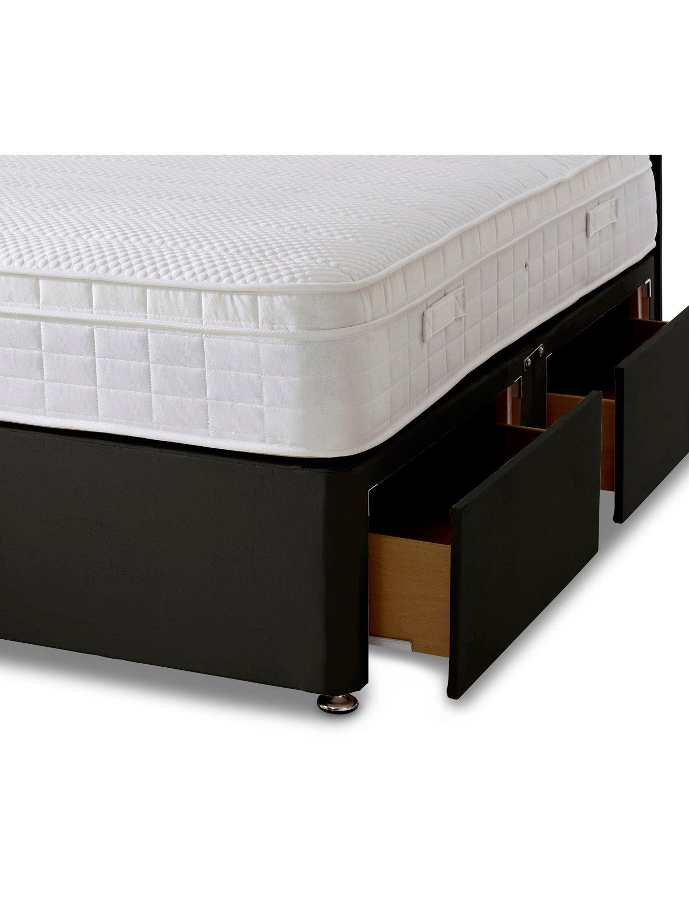 Image 5 of 7 of Shire Beds Liberty 1000 Pocket Memory Mattress and Upholstered Divan Base Bed Set (Headboard sold separately)&nbsp;- FSC&reg; Certified