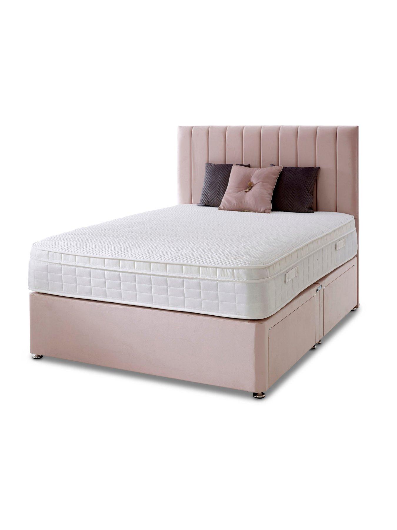 Image 4 of 7 of Shire Beds Liberty 1000 Pocket Memory Mattress and Upholstered Divan Base Bed Set (Headboard sold separately)&nbsp;- FSC&reg; Certified