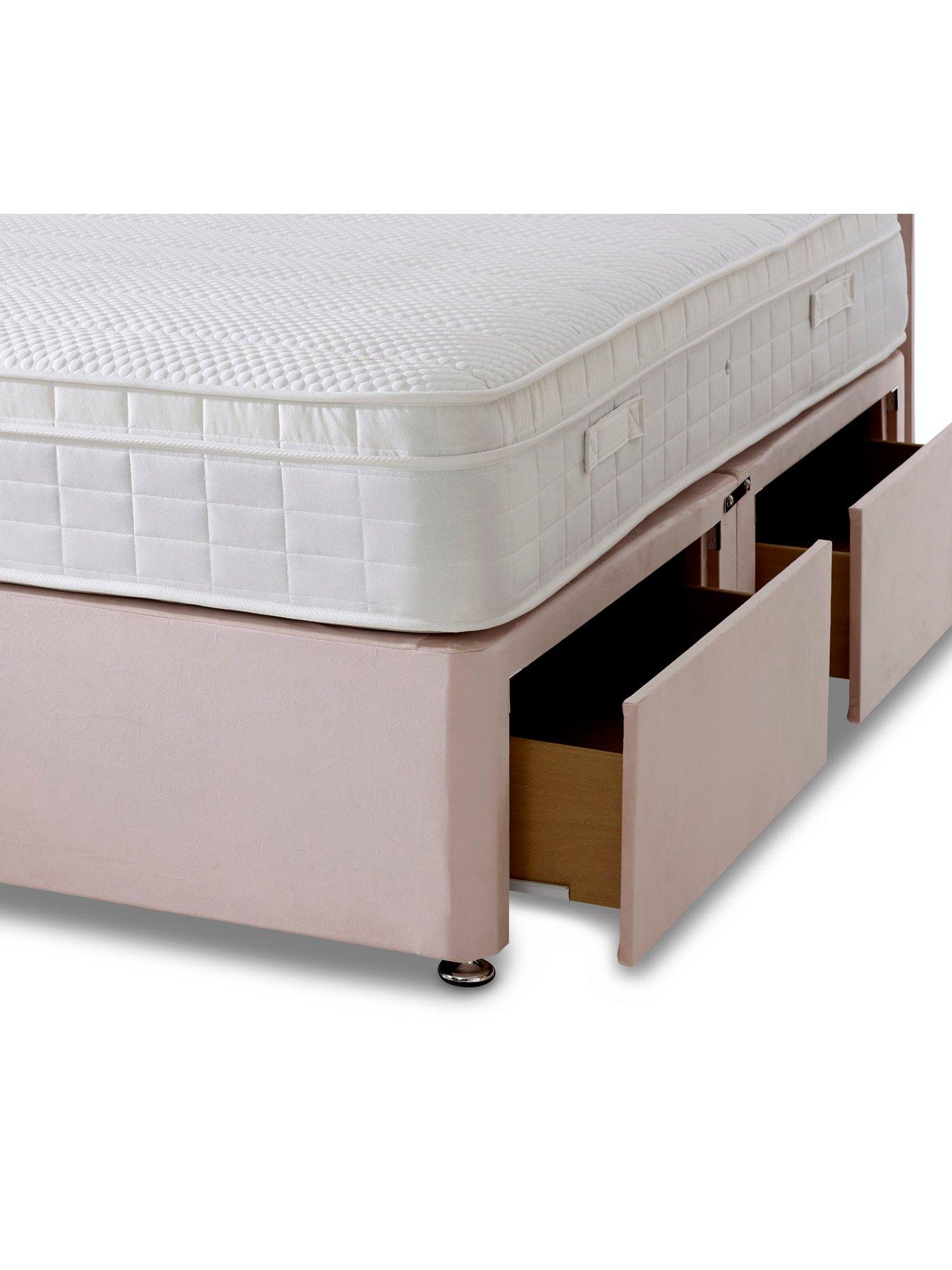 Image 5 of 7 of Shire Beds Liberty 1000 Pocket Memory Mattress and Upholstered Divan Base Bed Set (Headboard sold separately)&nbsp;- FSC&reg; Certified