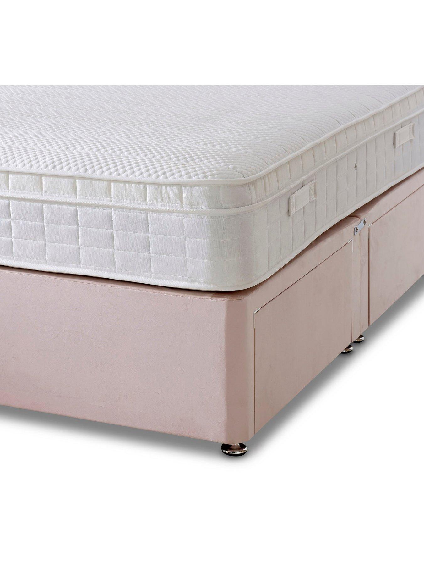 Image 6 of 7 of Shire Beds Liberty 1000 Pocket Memory Mattress and Upholstered Divan Base Bed Set (Headboard sold separately)&nbsp;- FSC&reg; Certified