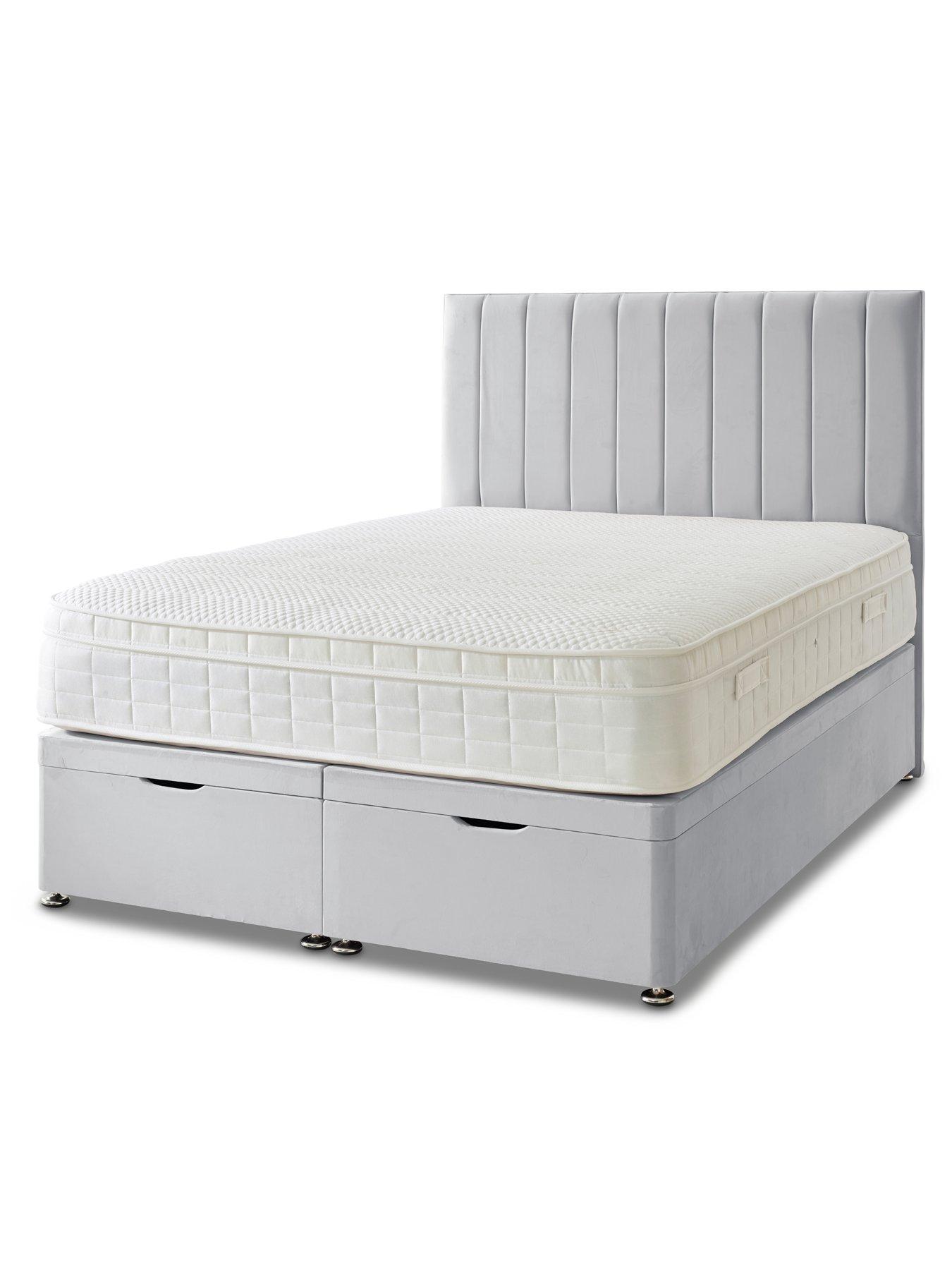Image 3 of 7 of Shire Beds Liberty 1000 Pocket Memory Mattress and Upholstered Ottoman Divan Base Bed Set (Headboard sold separately)&nbsp;- FSC&reg; Certified