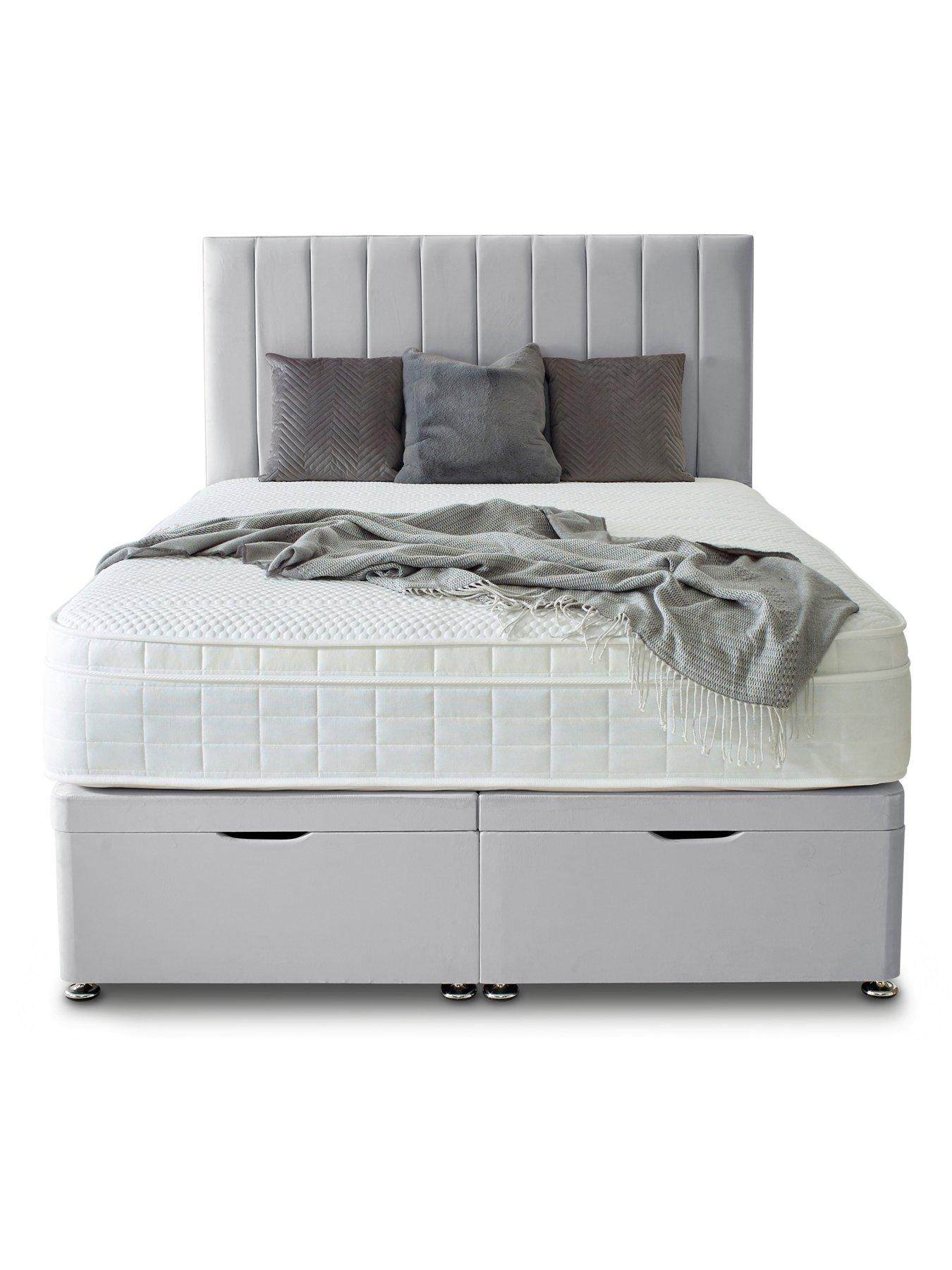 Image 4 of 7 of Shire Beds Liberty 1000 Pocket Memory Mattress and Upholstered Ottoman Divan Base Bed Set (Headboard sold separately)&nbsp;- FSC&reg; Certified
