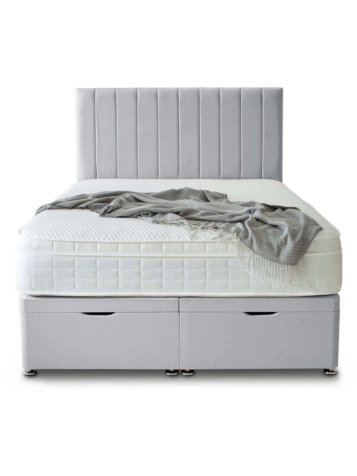 Image 5 of 7 of Shire Beds Liberty 1000 Pocket Memory Mattress and Upholstered Ottoman Divan Base Bed Set (Headboard sold separately)&nbsp;- FSC&reg; Certified