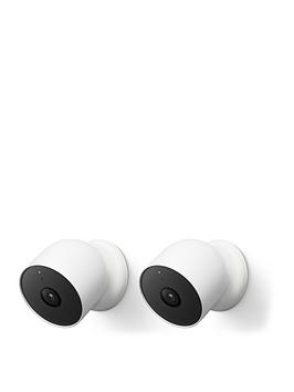 Product photograph of Google Nest Camera Battery - 2 Pack In White Snow from very.co.uk