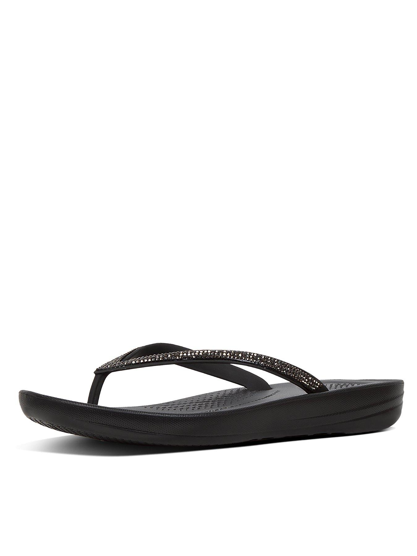 FitFlop Iqushion Sparkle Black Very
