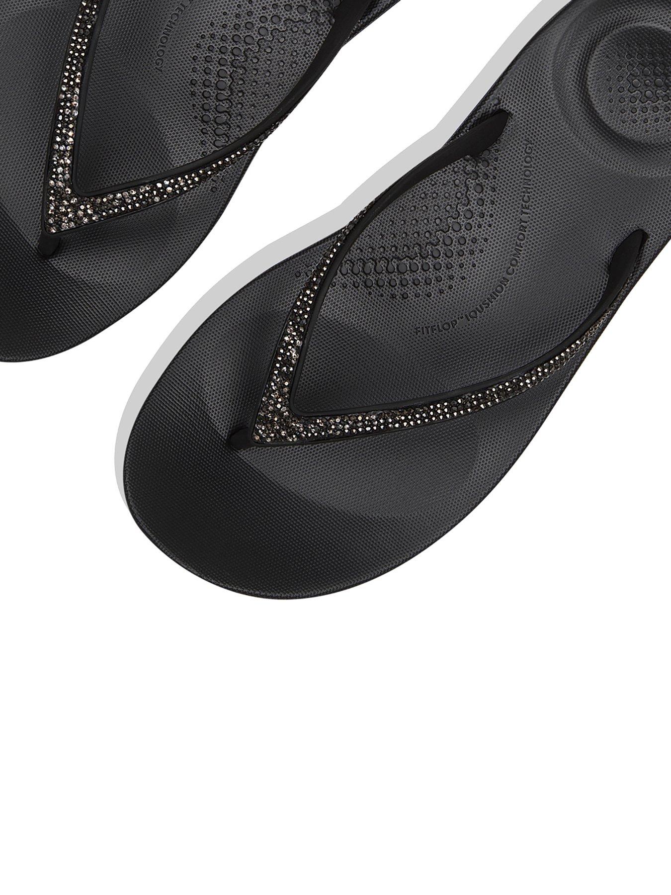 FitFlop Iqushion Sparkle Black Very