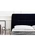  image of koble-nodd-smart-fabric-bed-in-midnight-blue-velvet-with-wireless-charging