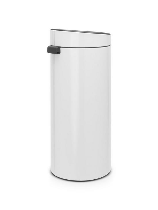 stillFront image of brabantia-30-litre-touch-bin-white