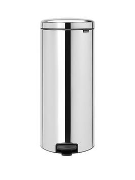 Product photograph of Brabantia Newicon 30-litre Stainless Steel Bin from very.co.uk